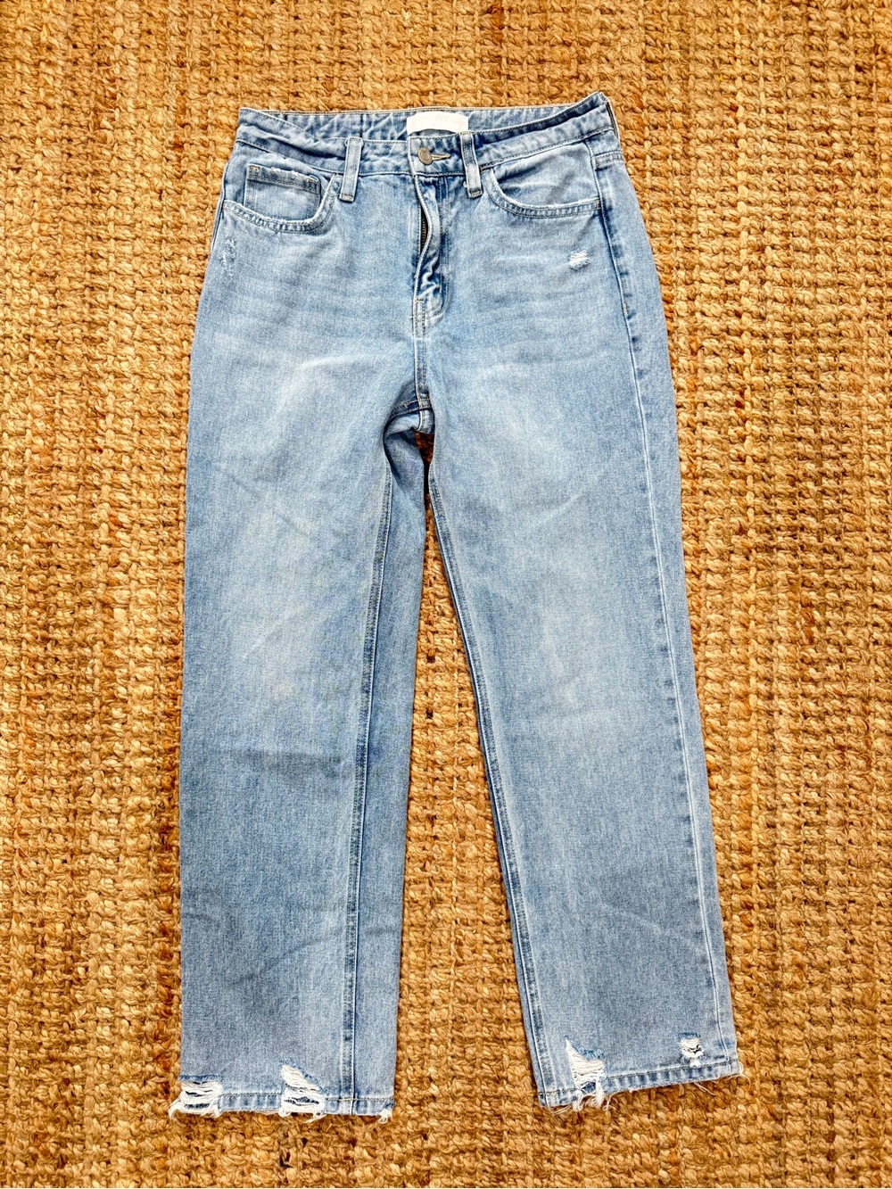 Light Wash Straight-Leg Women’s Jeans